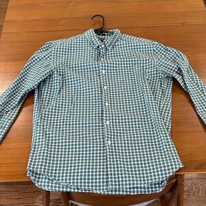 J. Crew Teal Plaid Casual Shirt